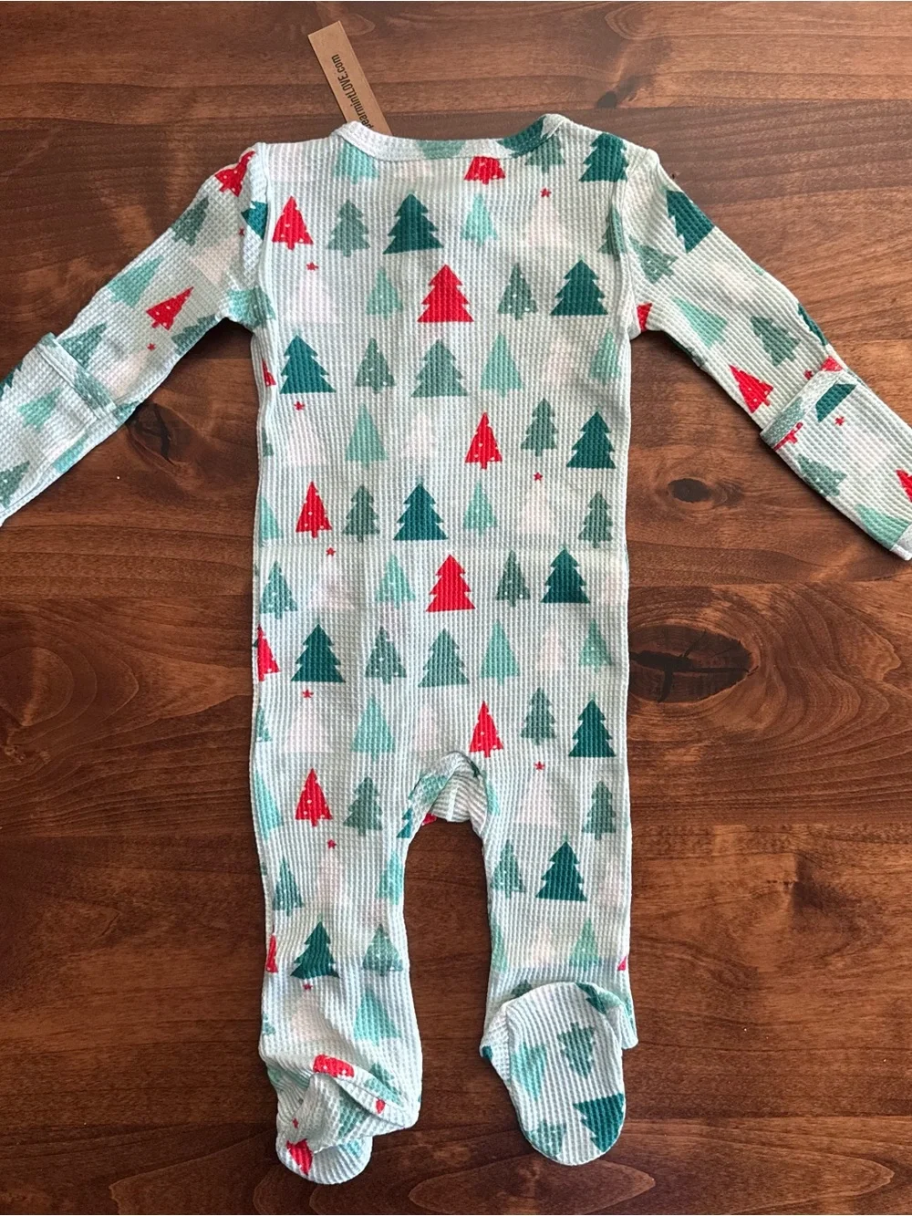NWT Spearmint Love Organic Cotton Christmas Winter Pine Tree Pajamas 3-6 Months